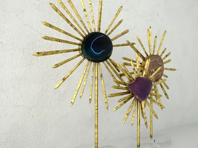 Omari Sculptures by Arteriors 3D model