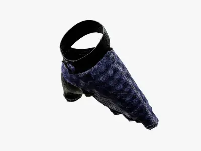 Techwear Sport Gloves Low-poly 3D model