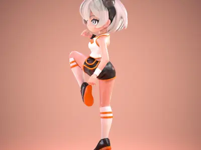 Bea - Workout Outfit - Pokemon Trainer 3D print model