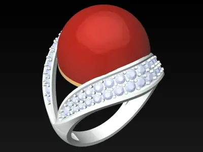 Stone Ring  - GN232 3D print model