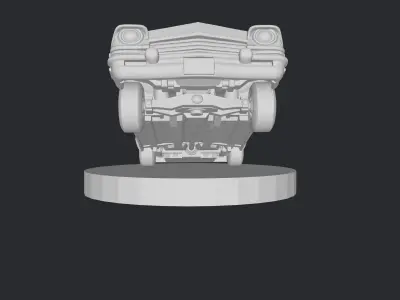 vintage lowrider american car 3D print model