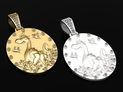 DRAGON ANIMAL PENDANT 3D PRINTABLE MODEL  3D print model
