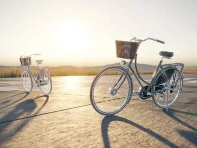 Classic bicycle 3D model