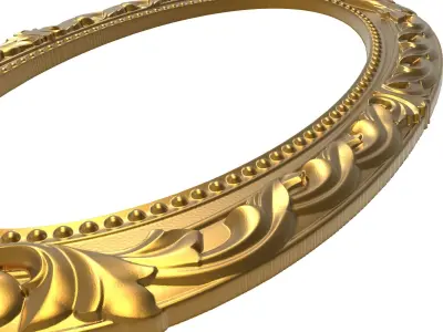 carved frame 3D model 27