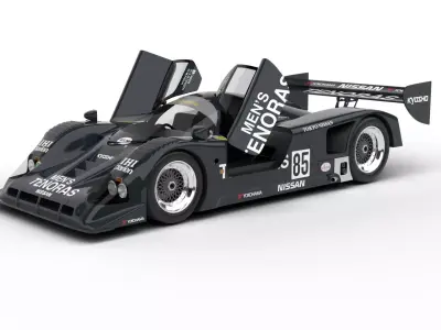 Nissan R90CK Italya Team Racing 1990 HQ 3d model 3D model