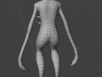 Alien Body Free low-poly 3D model
