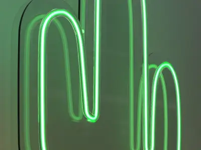 Cactus - Neon Sign 3D model