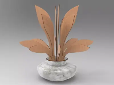 Pugra Vase Low-poly 3D model