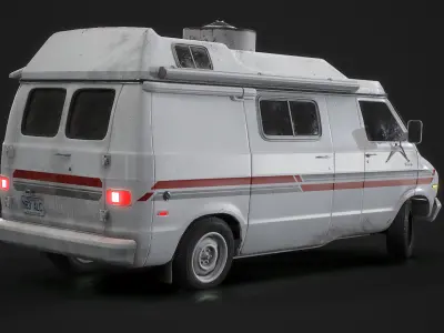 1967 Dodge Tradesman B100 Games Model Low-poly 3D model