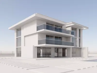 Villa House 3D model 3D model