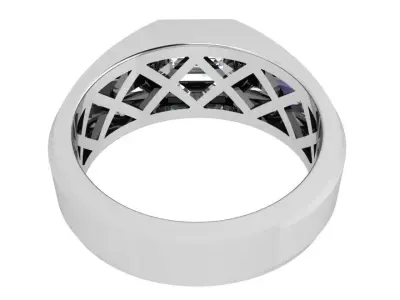 Emerald Diamond Ring 3755 3D print model