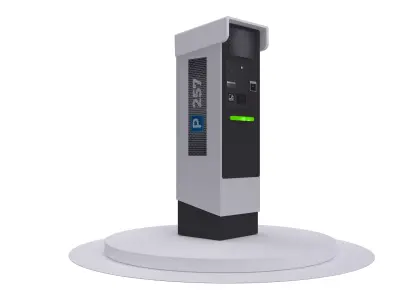 PARKING TERMINAL Low-poly 3D model