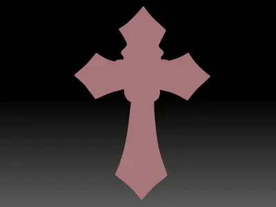 Cross 3D print model