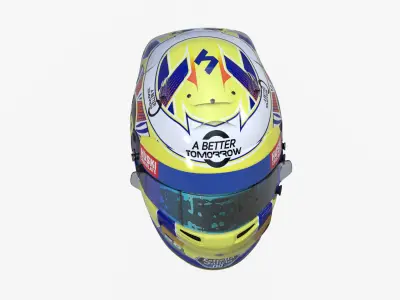 Norris helmet 2019 Low-poly 3D model