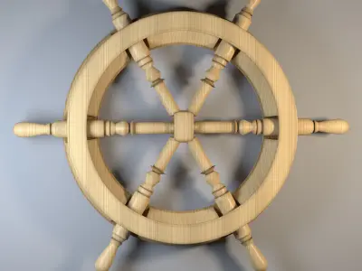 ship steering Free 3D model