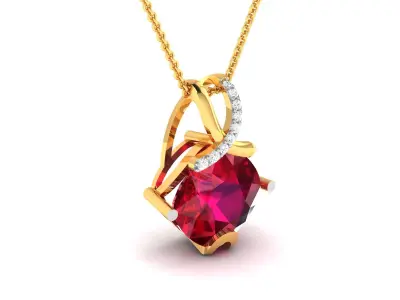 Women Pendant 3dm STL OBJ FBX Render Details 3D print model 15