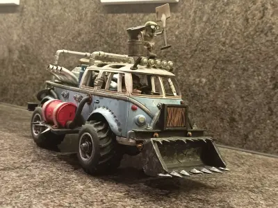 Road Rage RR-007 Mad Max style 3D printable models Free 3D print model