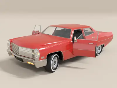  Classic Sedan XI  Low-poly 3D model