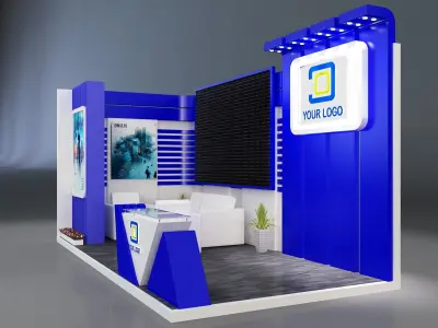 Booth Exhibition Stand a258c 3D model