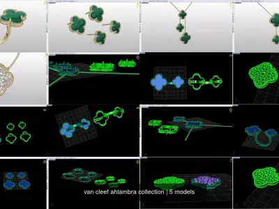  Alhambra collection 3D Model Pack