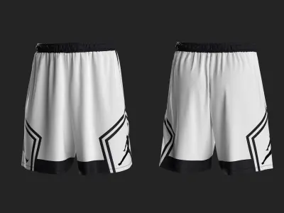 3 Shorts Marvelous Designer project 3D model