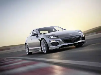 Grey Mazda Rx8 3D model