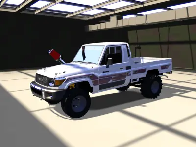 toyota land cruiser beck up 2016 rally   3D model