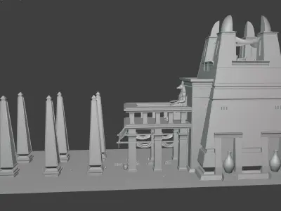 Game-Ready Ancient Egyptian  3D model