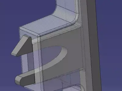 Double Snap Hook 3D model