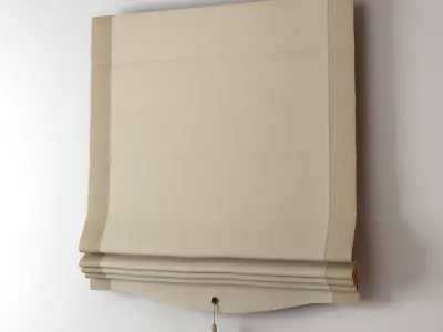 Curtains Collection curtain with gold trim 3D model