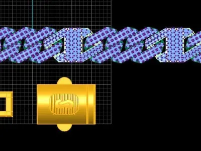 cuban chain luxury   3D print model