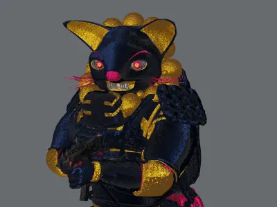 AngerChatman with some guns Free low-poly 3D model