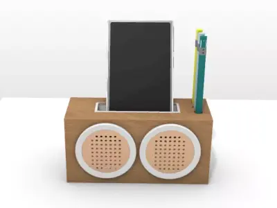 cell phone amplified speaker 3D print model