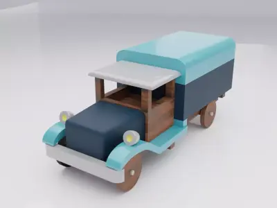 Toy truck Low-poly 3D model buy