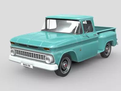 Chevrolet C10 Pickup 1963 Low-poly 3D model