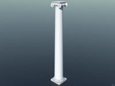 IONIC COLUMN Low-poly 3D model purchase