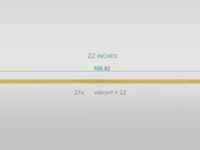 necklace 22 inches 3D print model