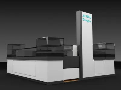 Booth Exhibition Stand a336b  3D model