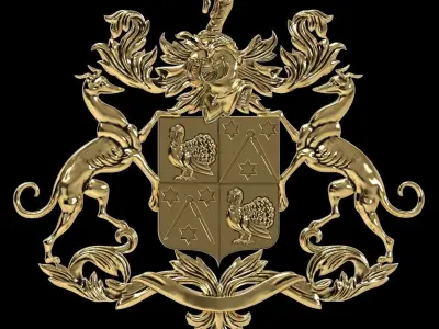 Coat of arms 3D print model