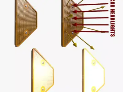 Road Delineator 3D model