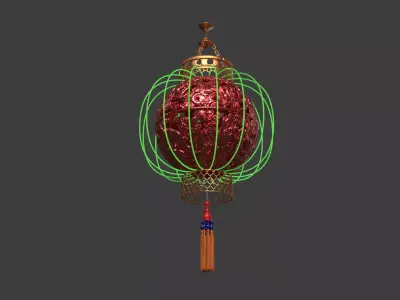 Chinese dragon ball  lantern  3D model purchase