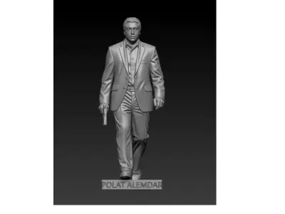 Polat Alemdar Figuru  Detayli 3D Model 3D print model