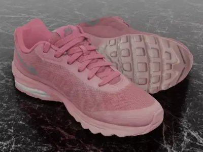 NIKE AIR - PINK 3D SHOES 3D model