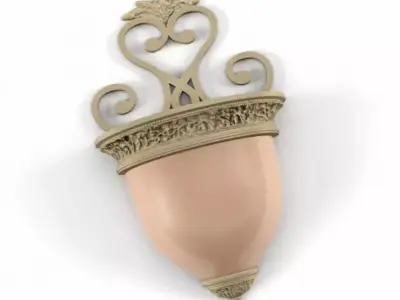 Antique Wall Lamp 3D model