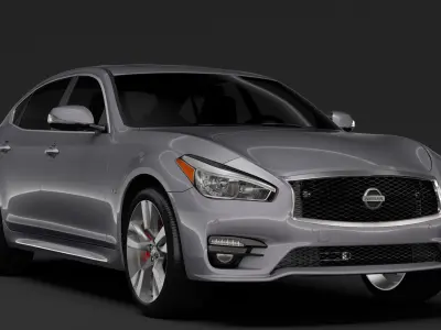 Nissan Fuga Sport Long 2018 3D model