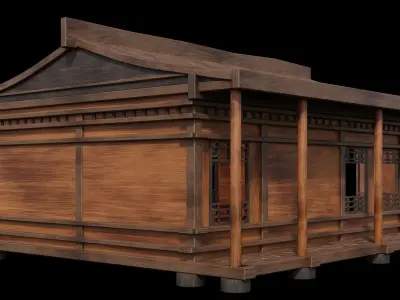 Medieval Houses Pack 25-26-27-28-29-30 - 4K Textures Game Ready Low-poly 3D model