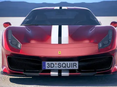 Ferrari 488 Pista 2019 3D model
