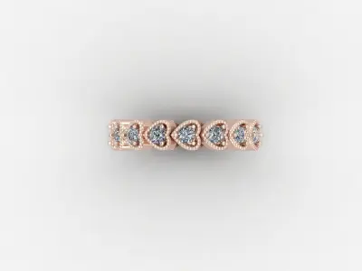 Solitaire Ring Version 1 SR34 3D model