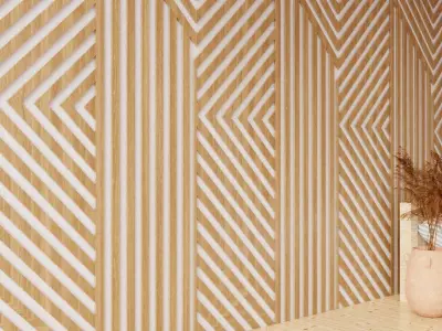 Wall wood seamless set2 V11 3D model