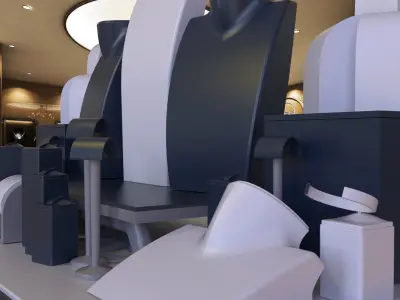 luxury jewelry window design 3D print model